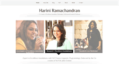 Desktop Screenshot of hariniramachandran.com