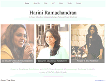 Tablet Screenshot of hariniramachandran.com
